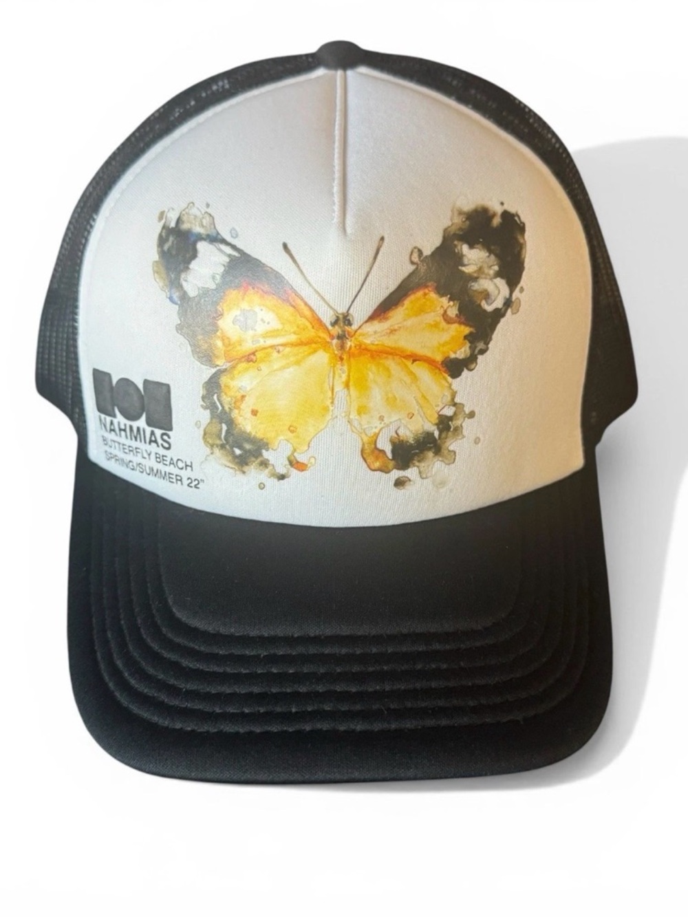Nahmias Black Snapback Hat Butterfly Beach Summerand Trucker Cap